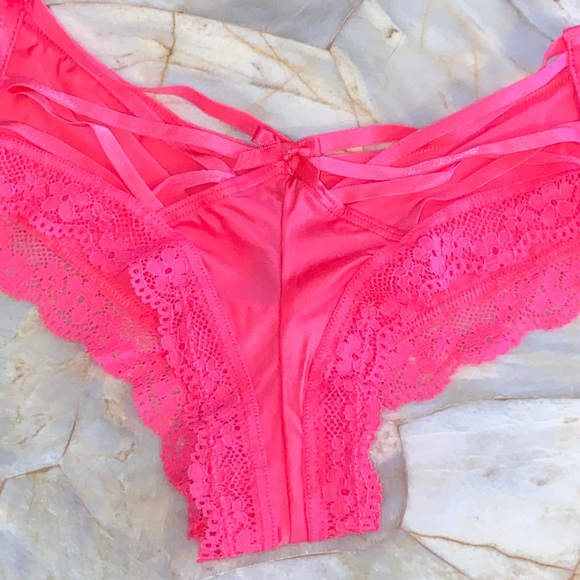 VS Satin Panty Cheeky Underwear Pink Panties XSmall - Picture 1 of 7